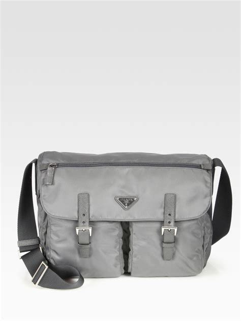 prada messenger bag grey|prada messenger bag men's.